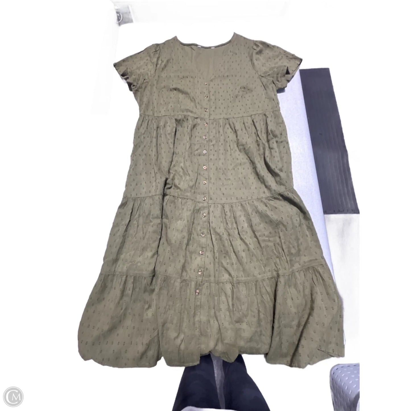 Dress Casual Maxi By Cmc In Green, Size: Xl