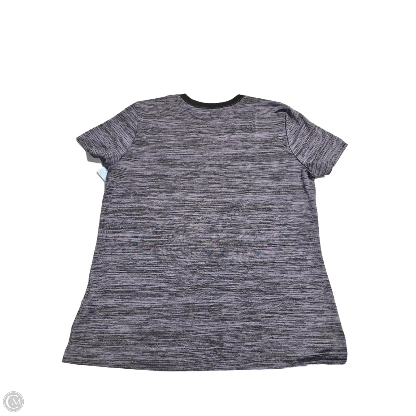 Athletic Top Short Sleeve By Nike In Grey, Size: S