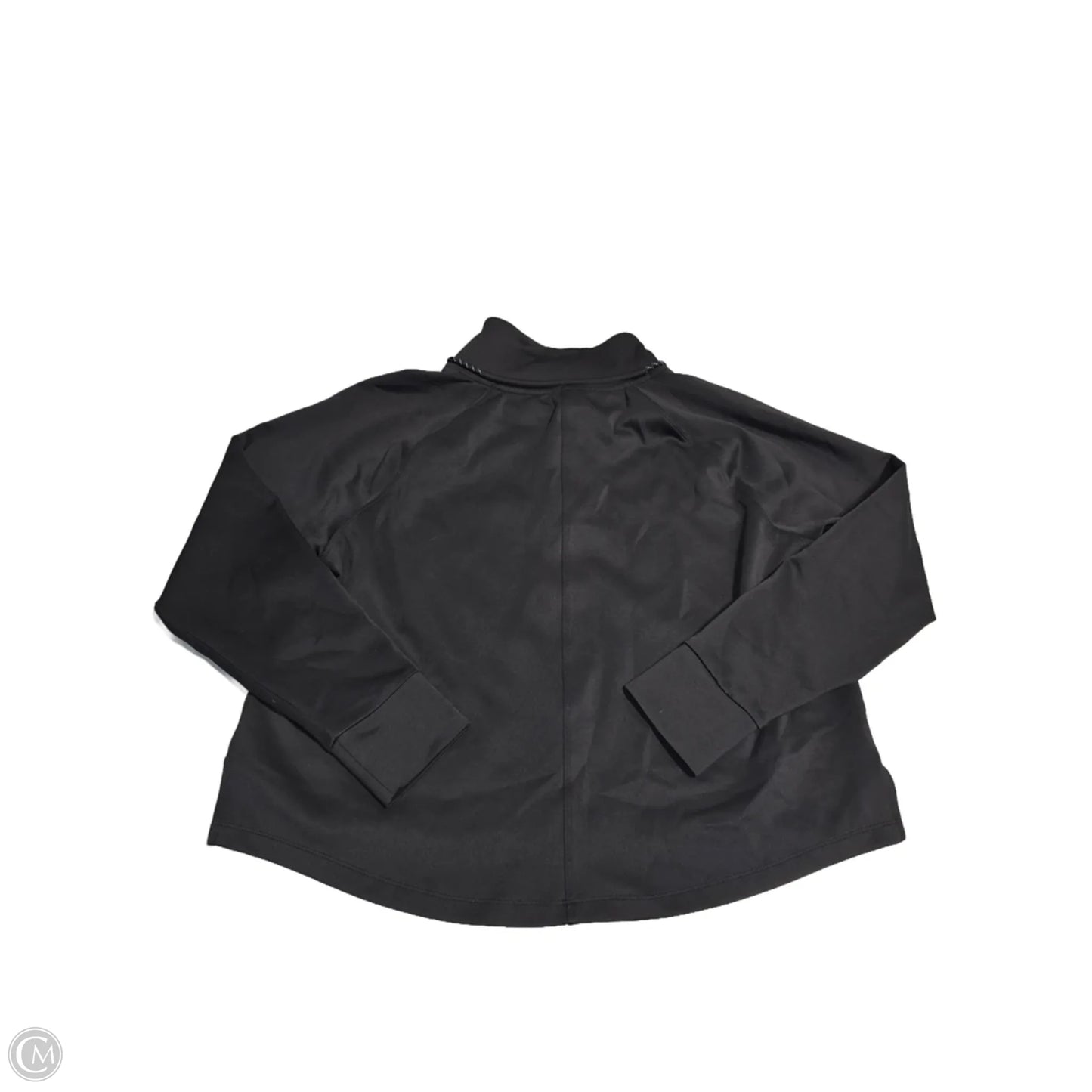 Athletic Top Long Sleeve Collar By Avia In Black, Size: M