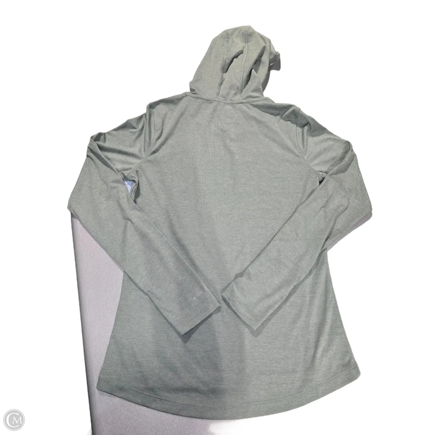 Athletic Top Long Sleeve Hoodie By Eddie Bauer In Green, Size: M