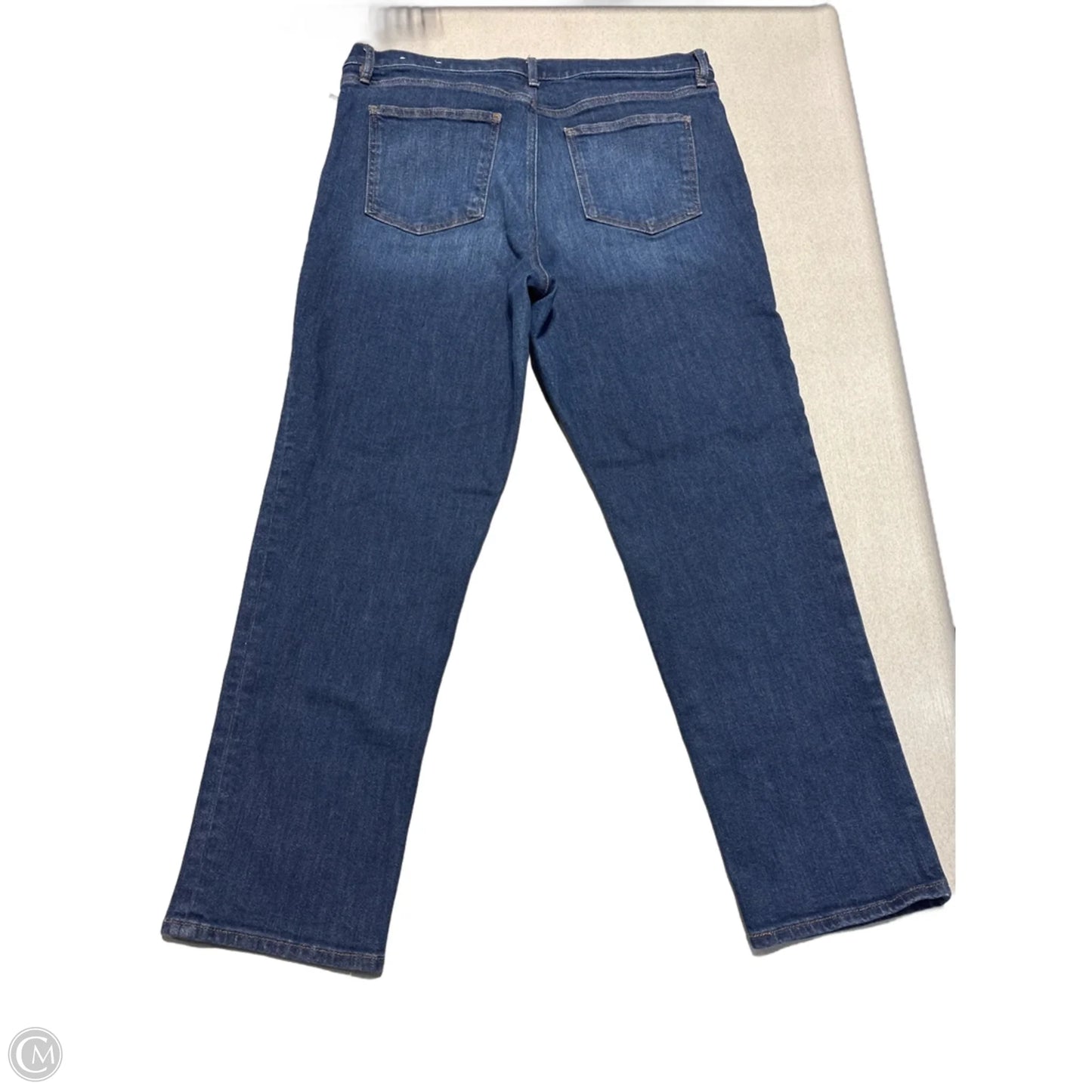 Jeans Straight By Loft In Blue Denim, Size: 12