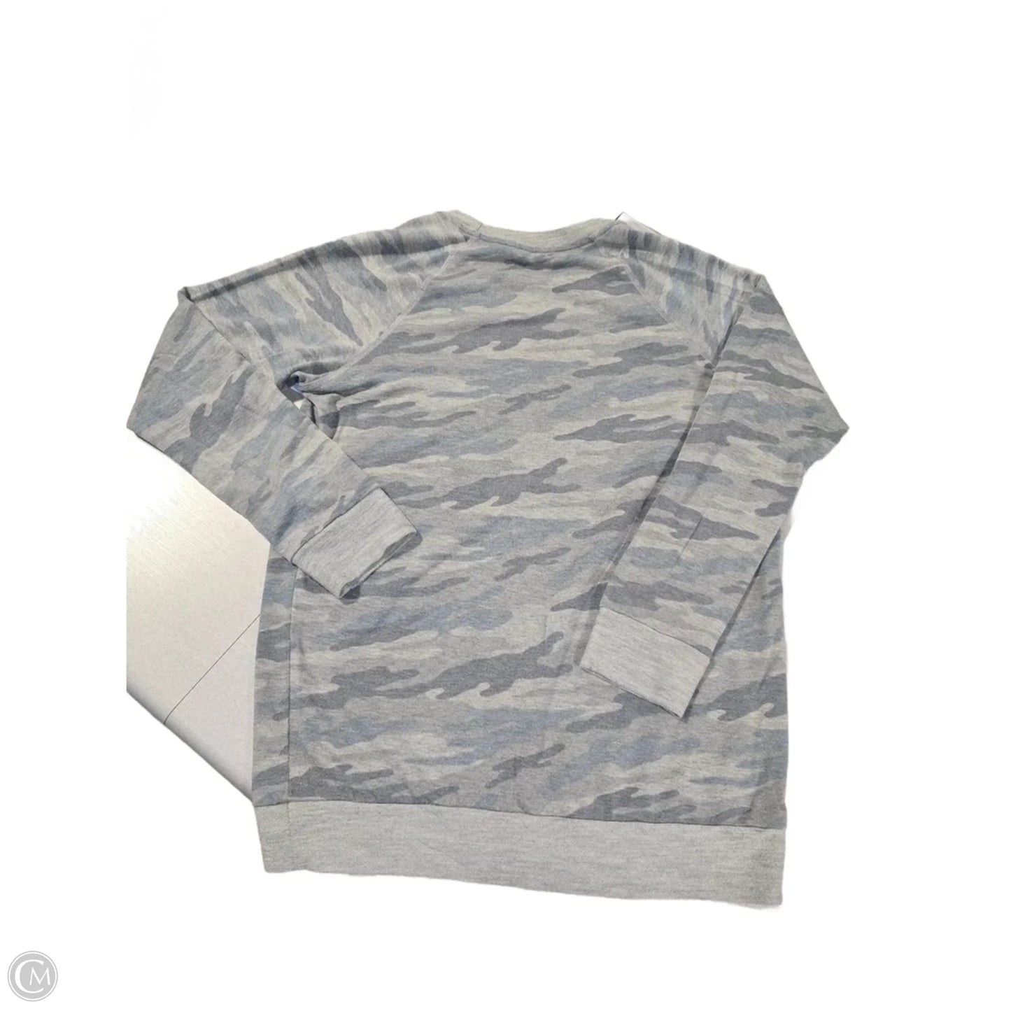Top Long Sleeve By Zutter In Camouflage Print, Size: M