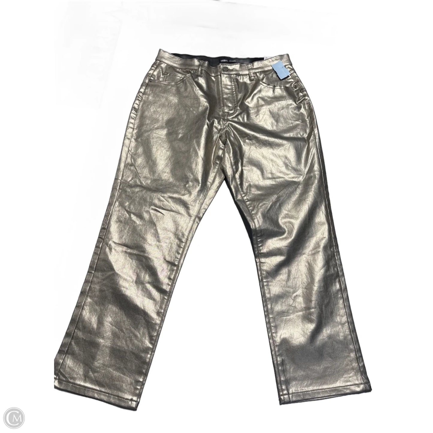 Jeans Straight By Tribal In Gold, Size: 14