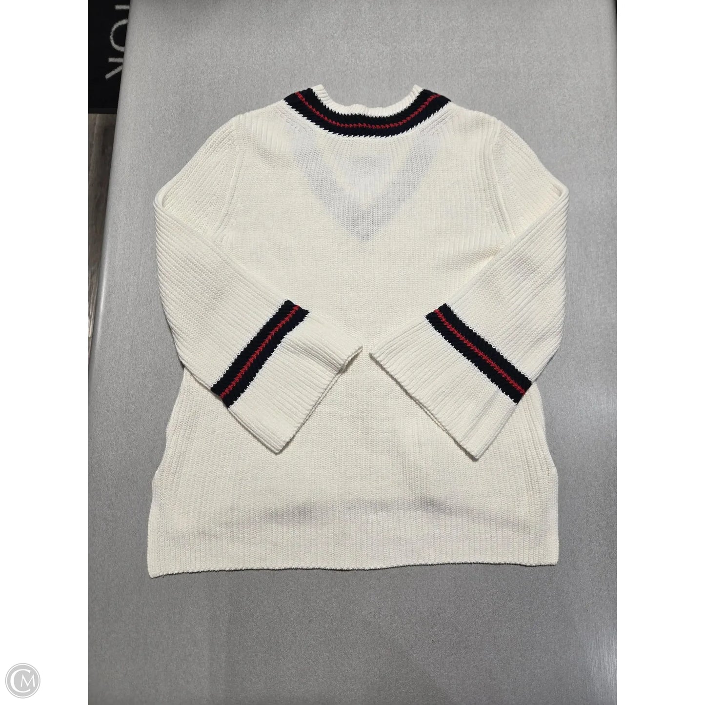 Sweater By Cabi In White, Size: S