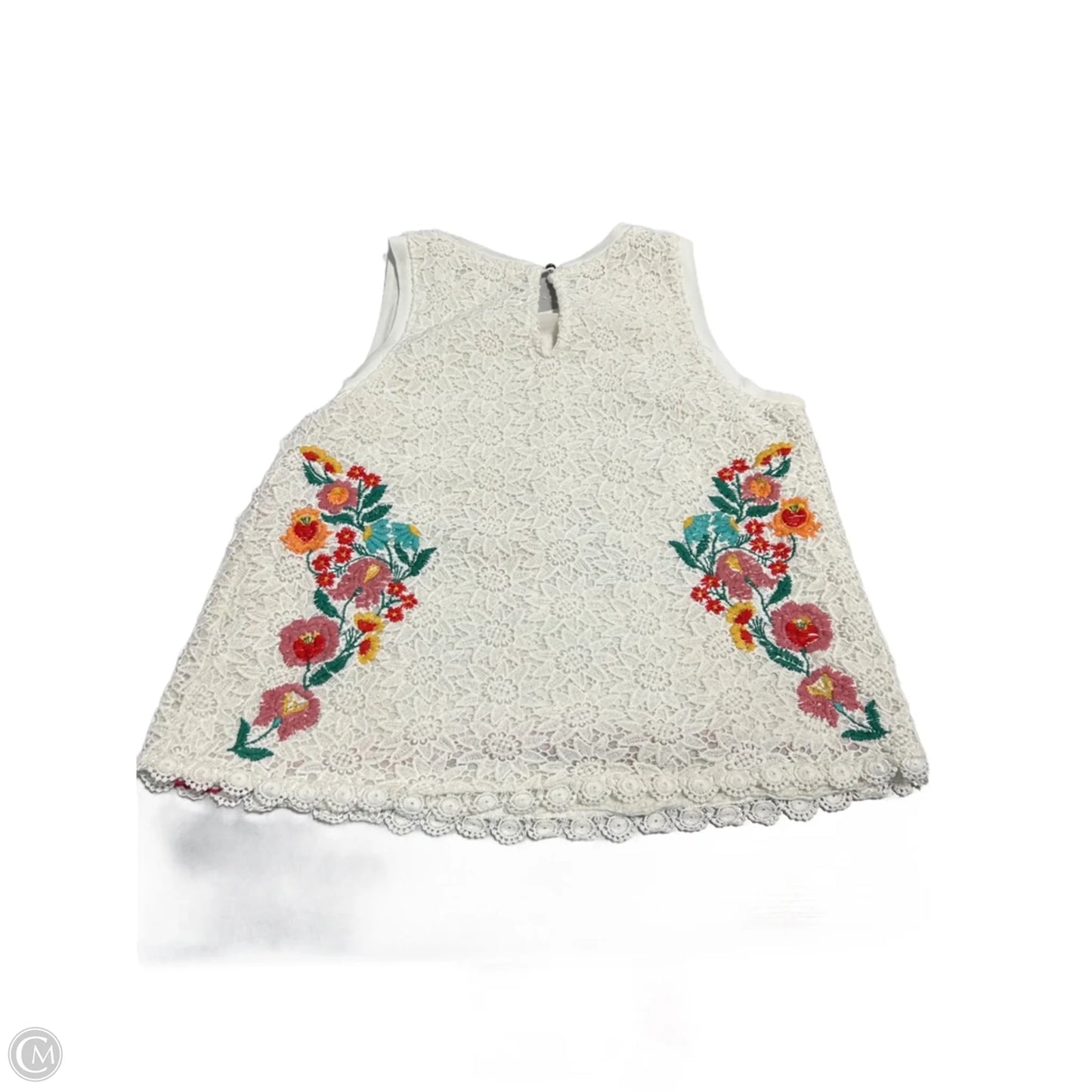 Tank Top By Anthropologie In White, Size: M