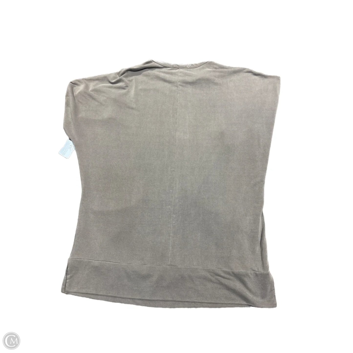 Top Short Sleeve By Cmc In Grey, Size: L