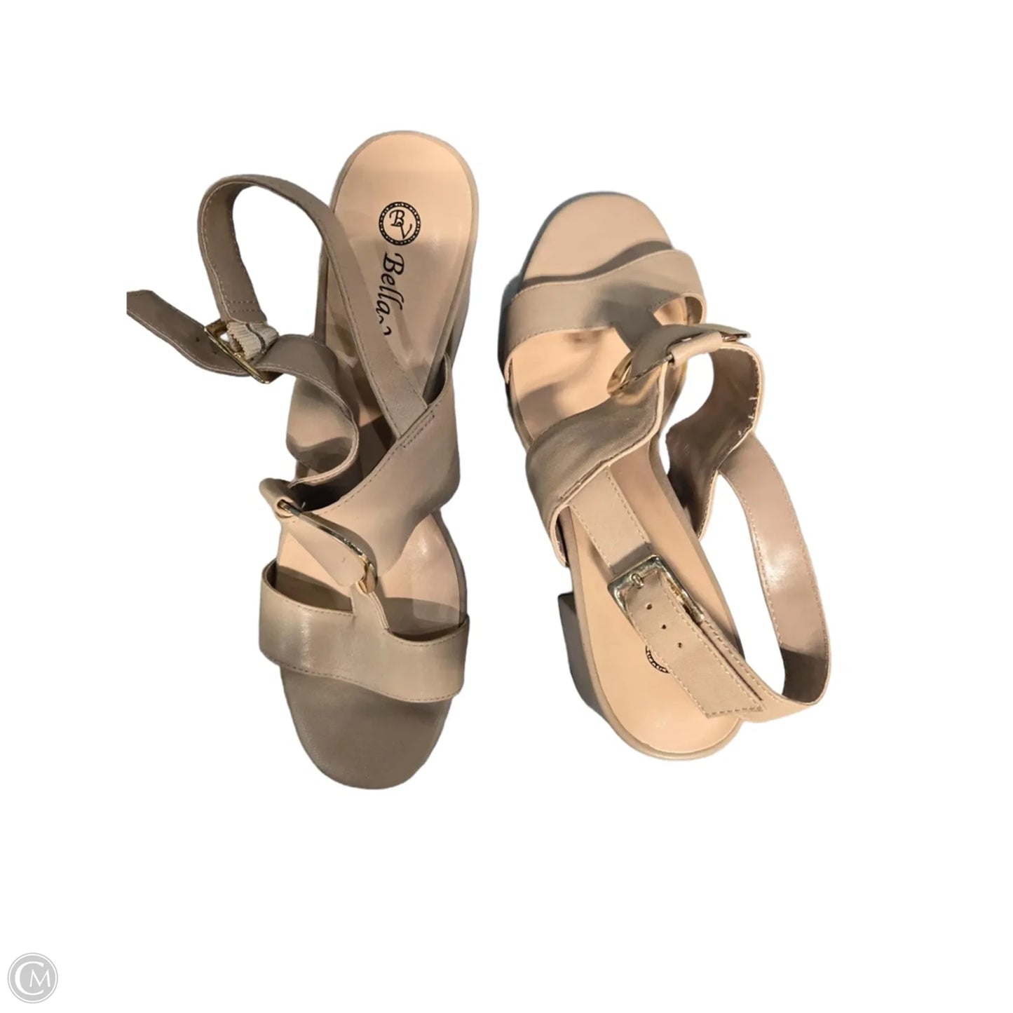 Shoes Heels Block By Cmc In Cream, Size: 10