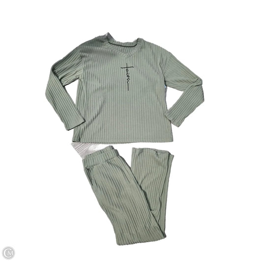 Pants Set 2pc By Cmc In Green, Size: Xxl