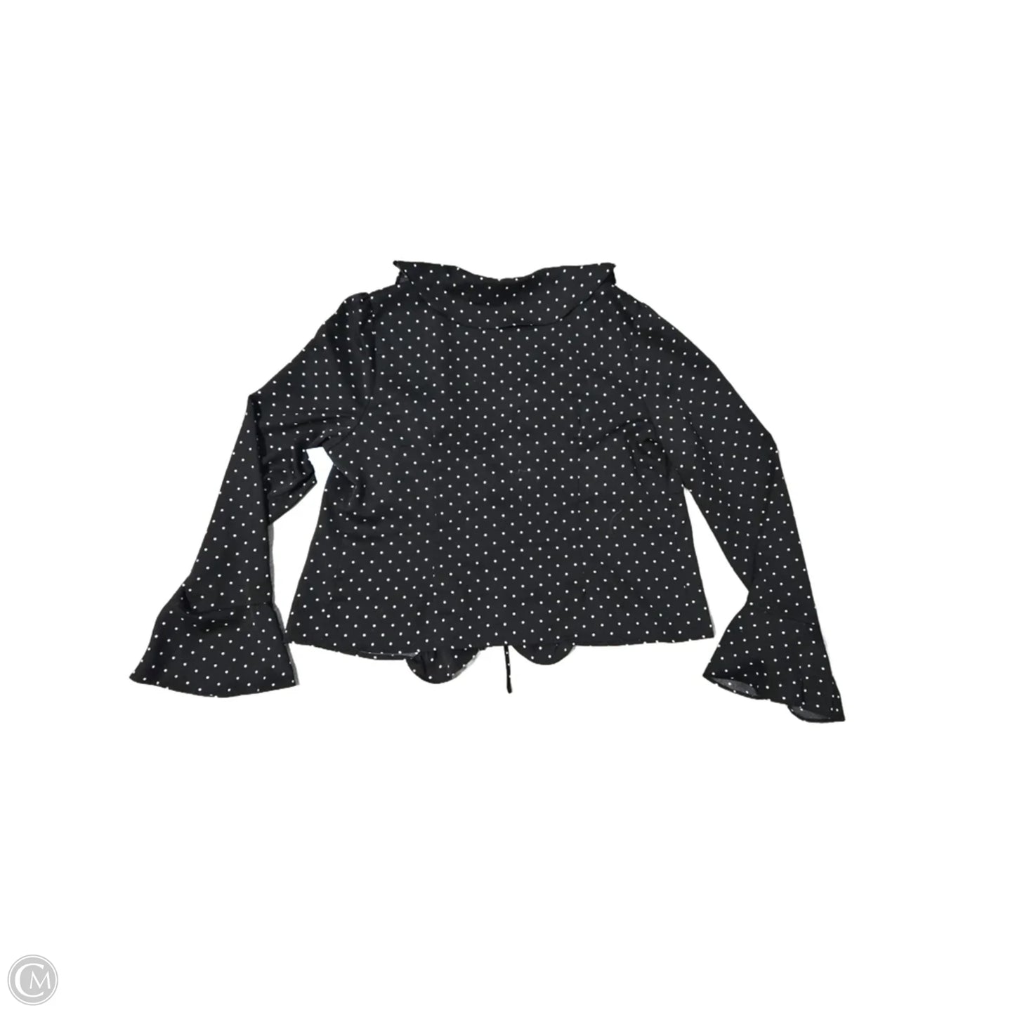 Top Long Sleeve By Cmc In Polkadot Pattern, Size: Xl