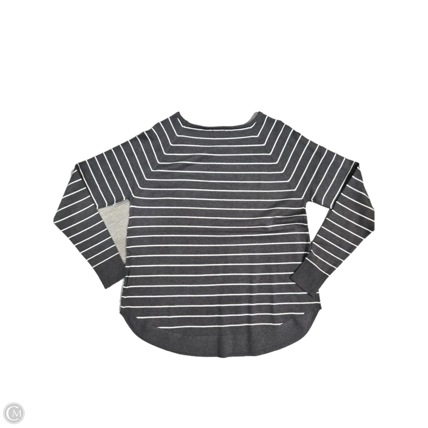Top Long Sleeve By Pulse In Striped Pattern, Size: M