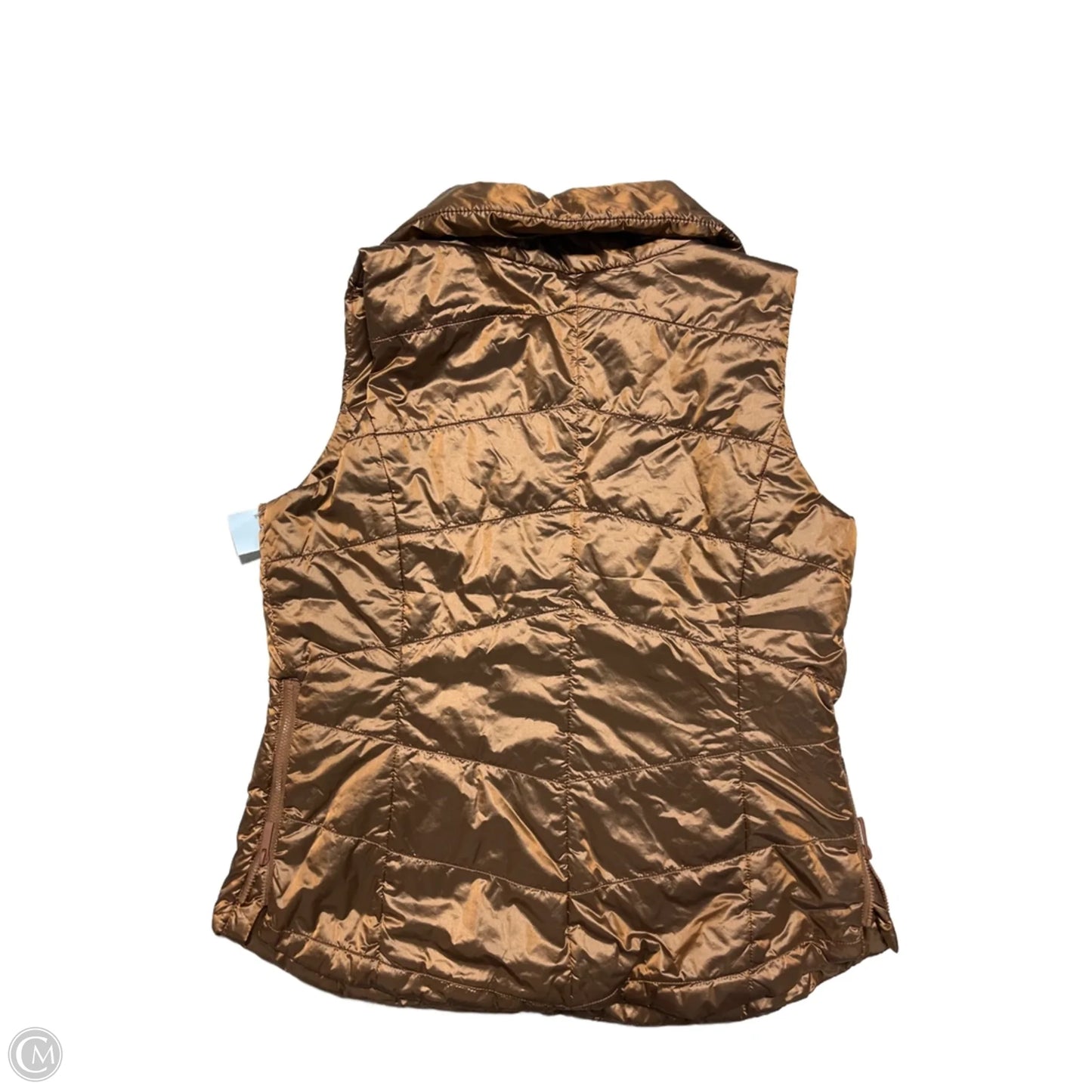 Vest Puffer & Quilted By Chicos In Brown, Size: L