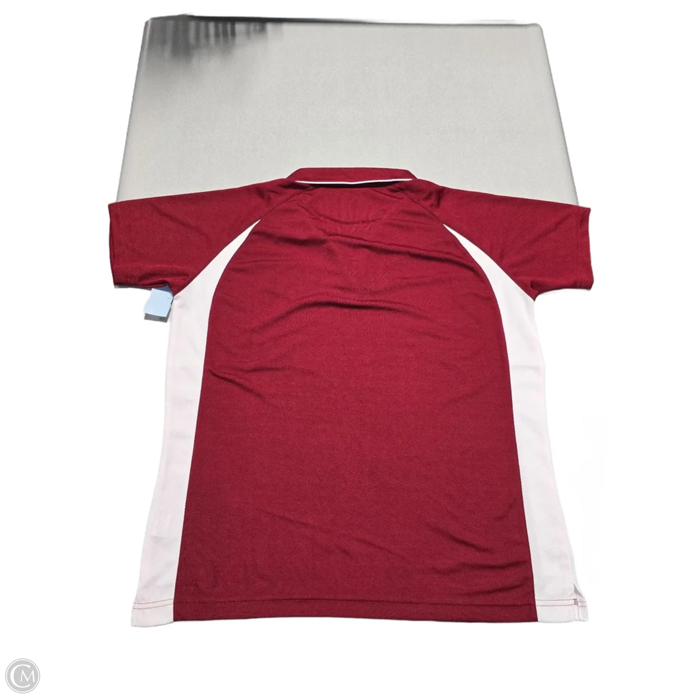 Athletic Top Short Sleeve By Cmc In Red, Size: L