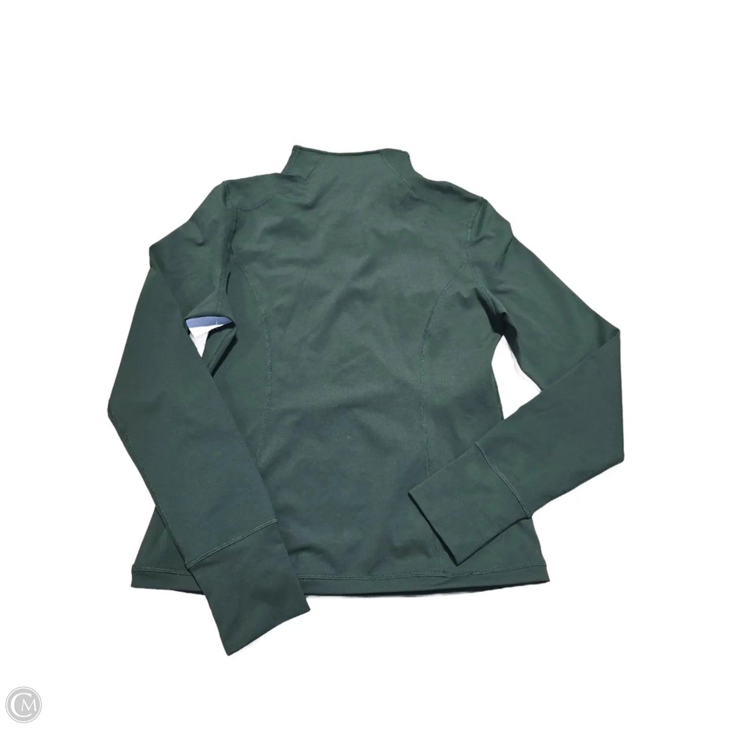 Athletic Top Long Sleeve Collar By Zyia In Green, Size: Xl