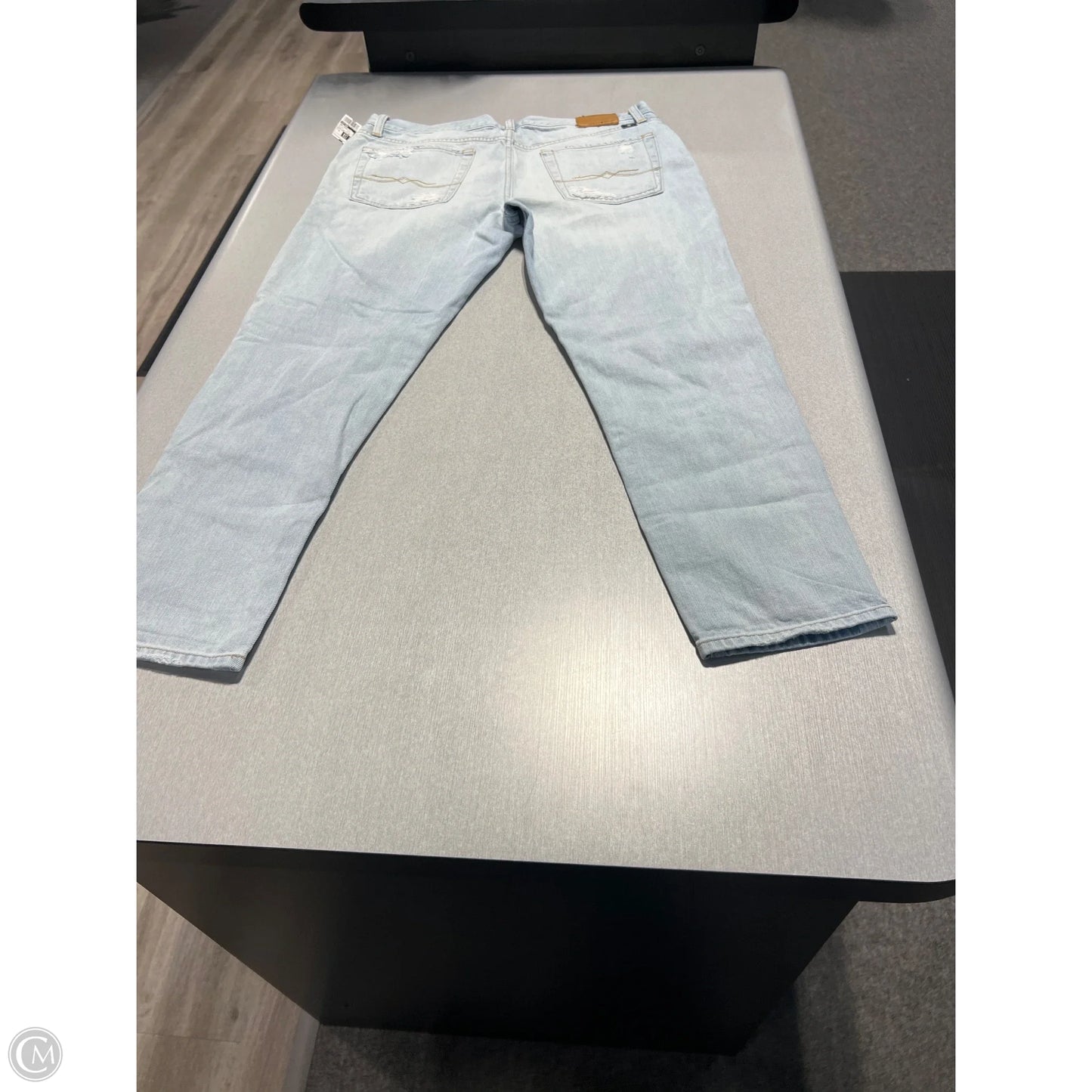 Jeans Straight By Lucky Brand In Blue Denim, Size: 10