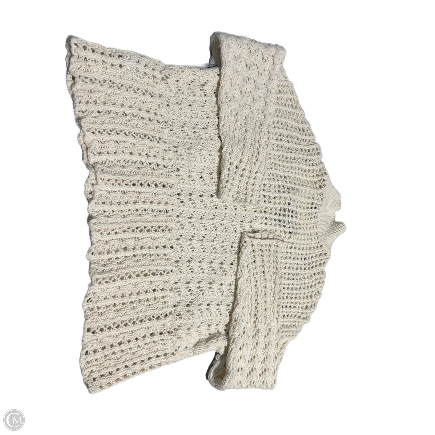 Top Long Sleeve By American Eagle In Cream, Size: L