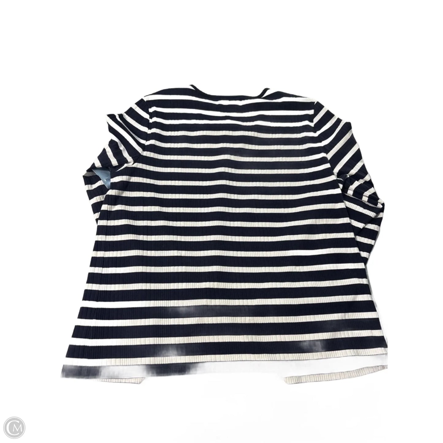 Top Long Sleeve By Talbots In Striped Pattern, Size: Xl