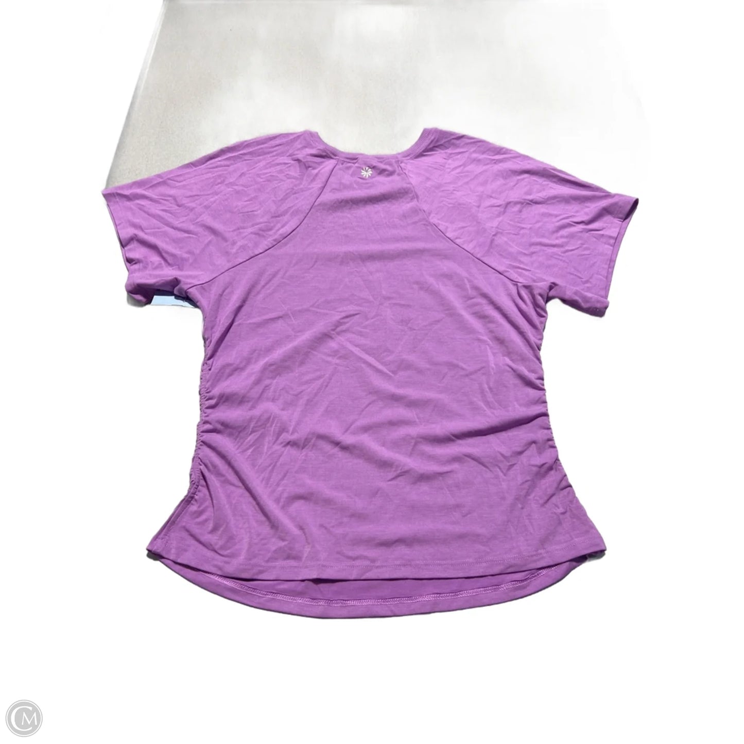 Athletic Top Short Sleeve By Athleta In Purple, Size: M
