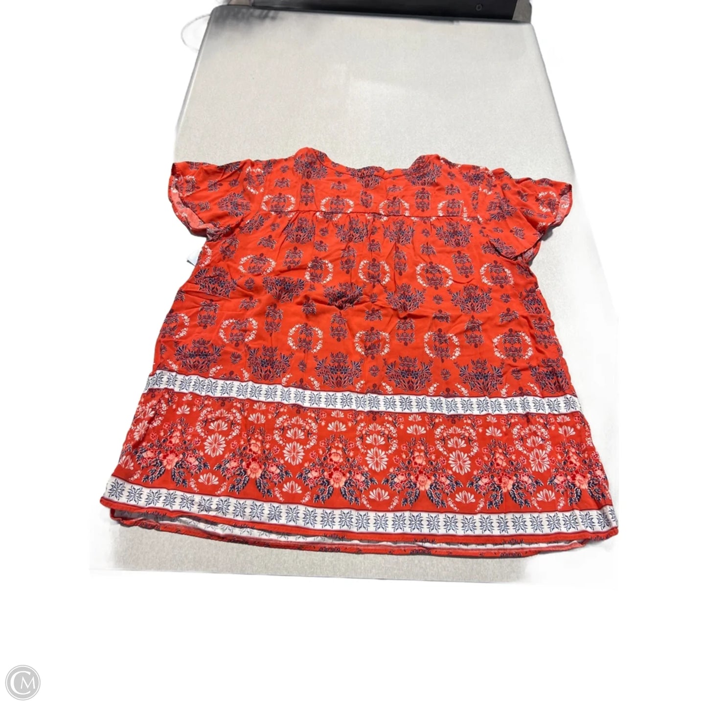 Top Short Sleeve By St Johns Bay In Orange, Size: 1x