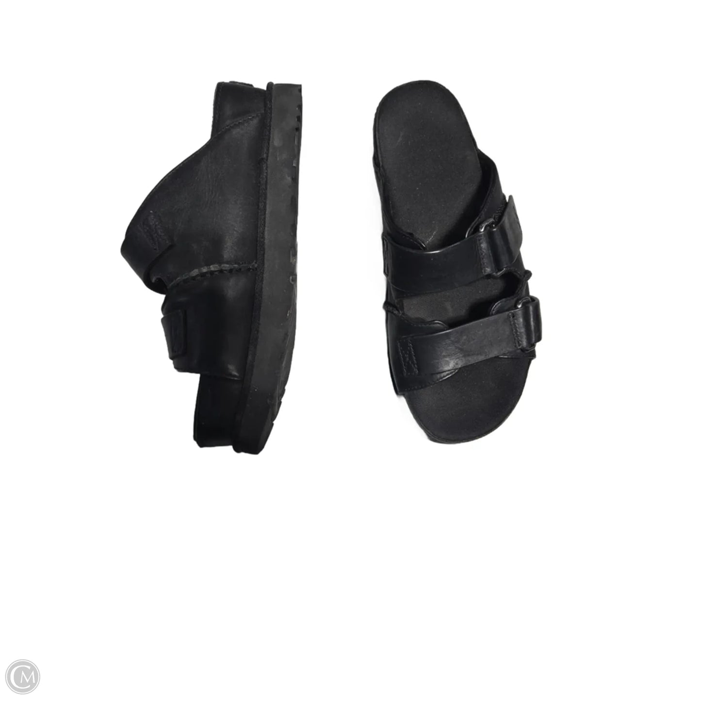 Sandals Designer By Ugg In Black, Size: 8