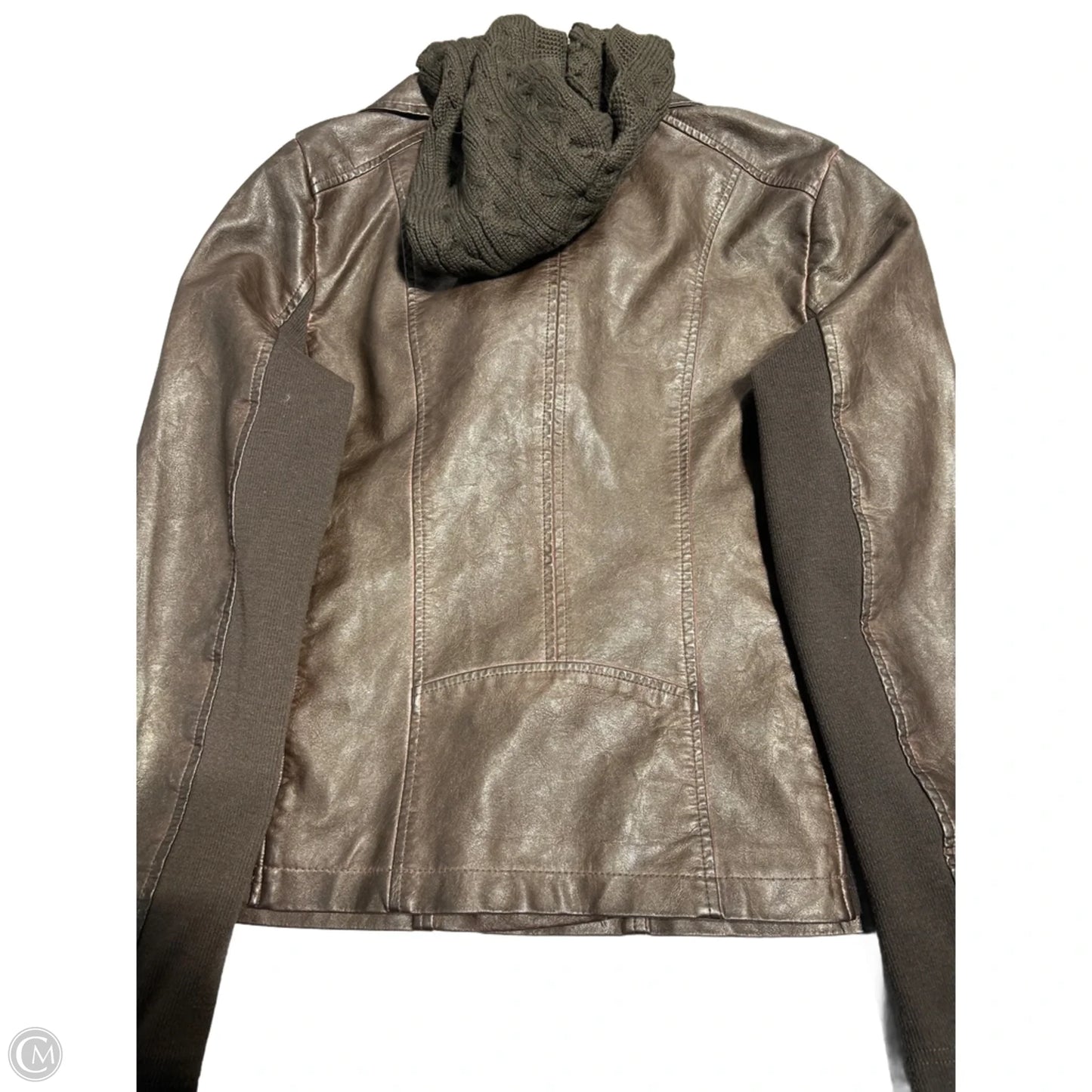Jacket Moto By Sebby In Brown, Size: L