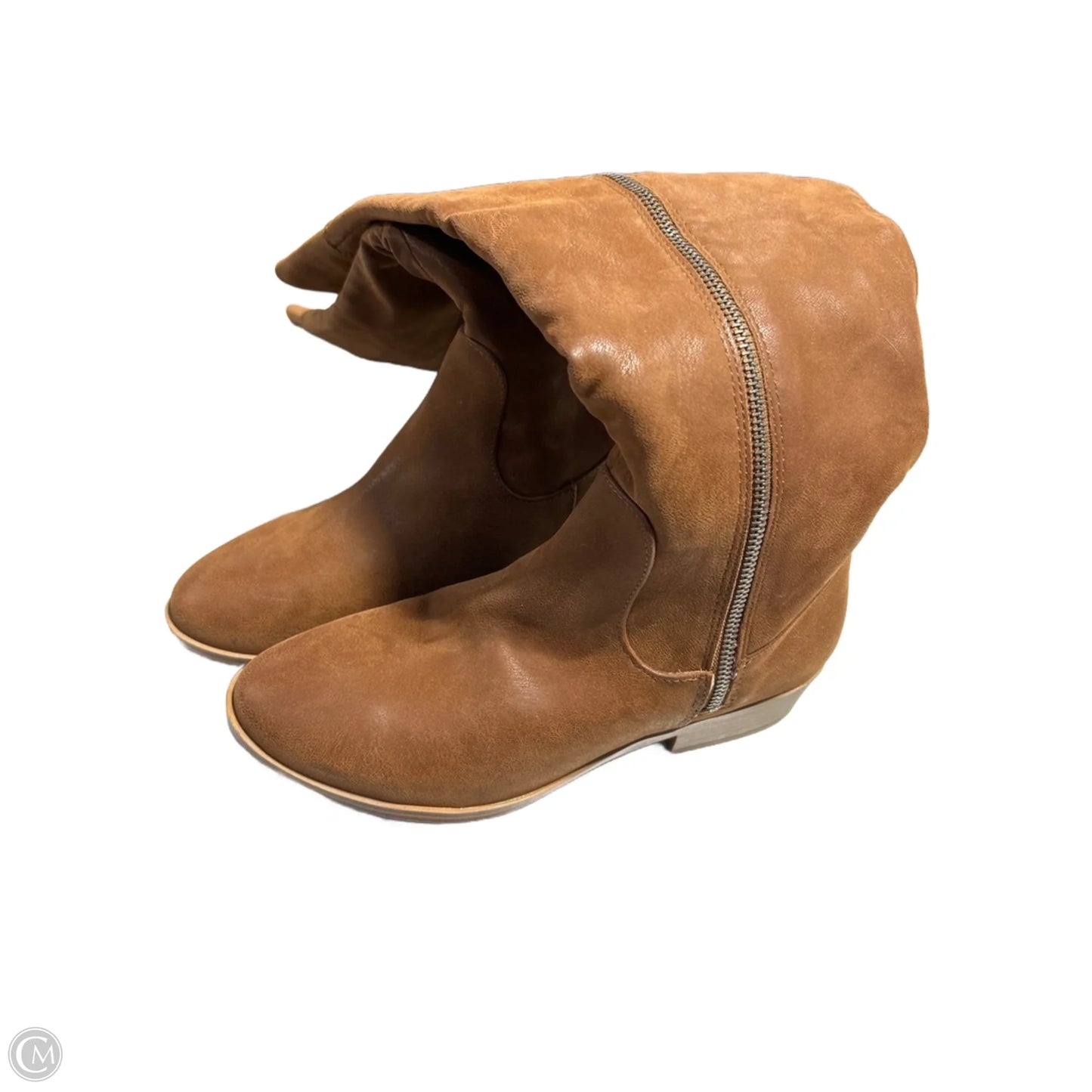 Boots Knee Flats By Mia In Tan, Size: 8