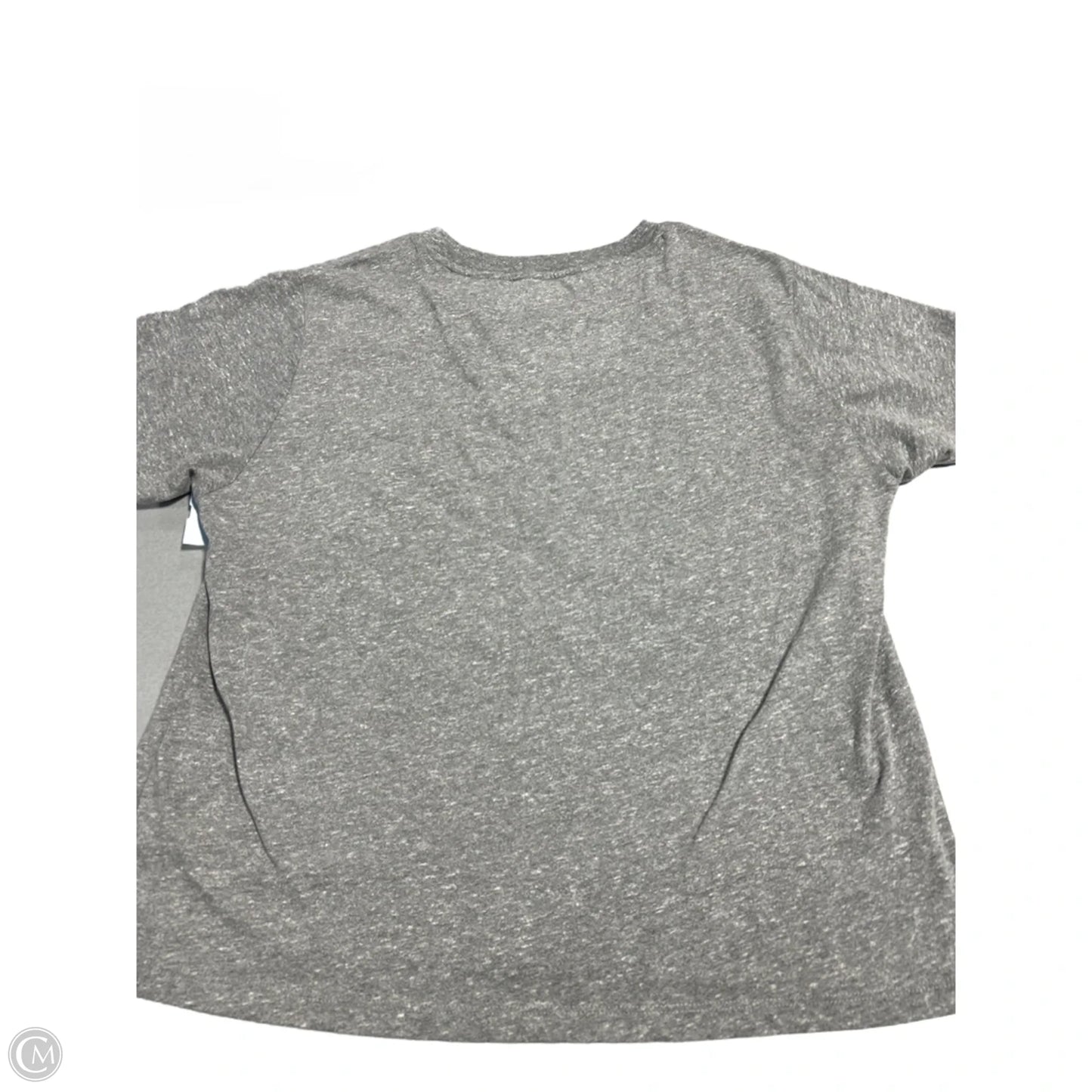 Top Short Sleeve By Cmb In Grey, Size: L