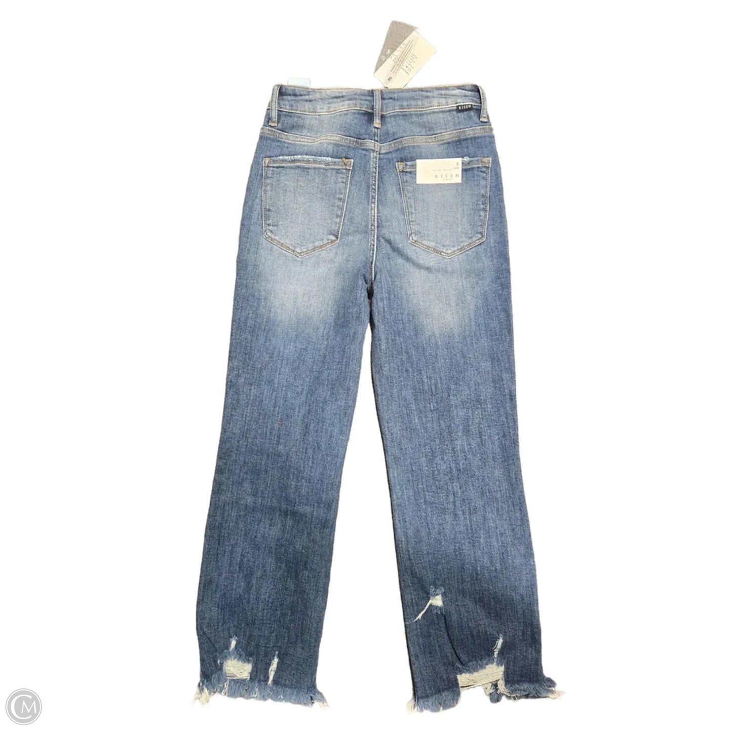 Jeans Straight By Risen In Blue Denim, Size: 4