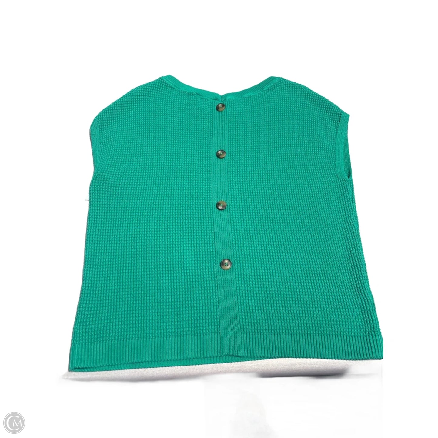 Top Short Sleeve By Christopher And Banks In Green, Size: M