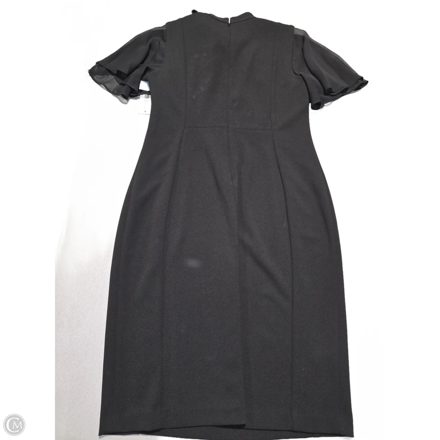 Dress Casual Midi By Calvin Klein In Black, Size: L