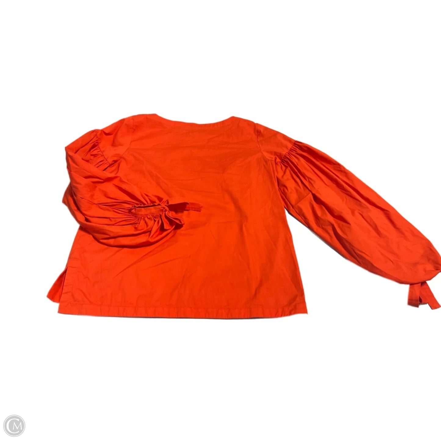 Blouse Long Sleeve By Loft In Orange, Size: Xs