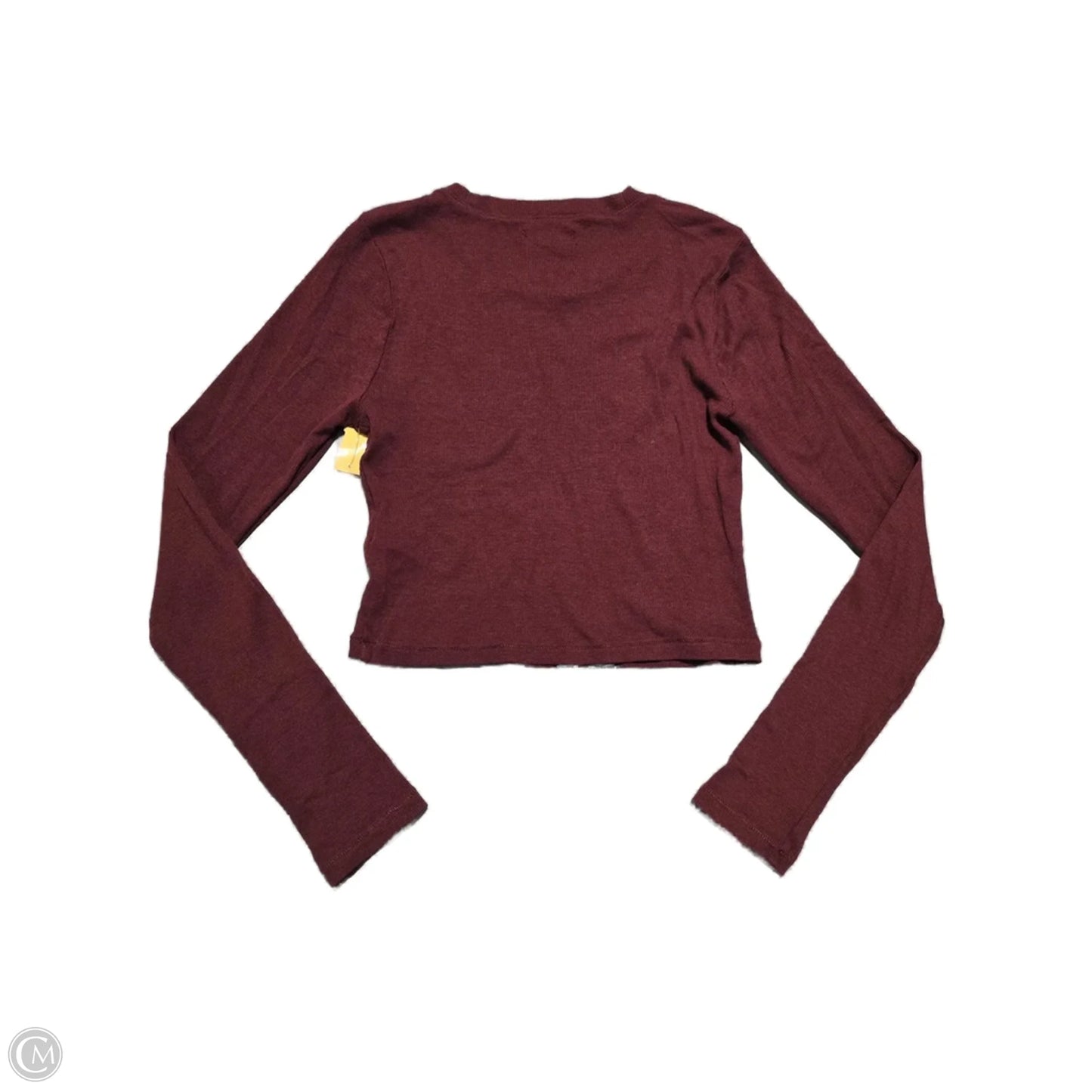 Top Long Sleeve Basic By Madewell In Red, Size: M