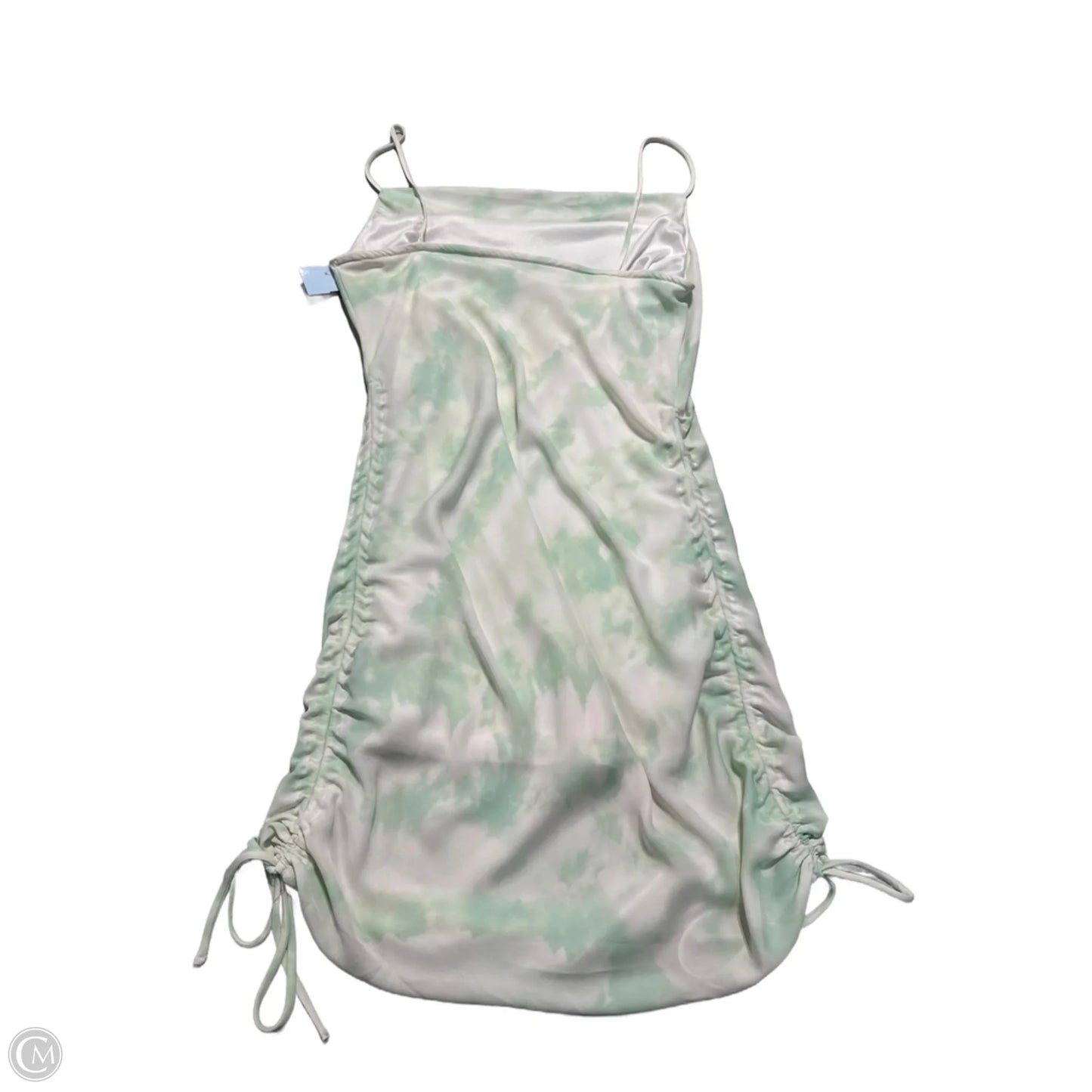 Dress Casual Midi By Gilli In Green & White, Size: L