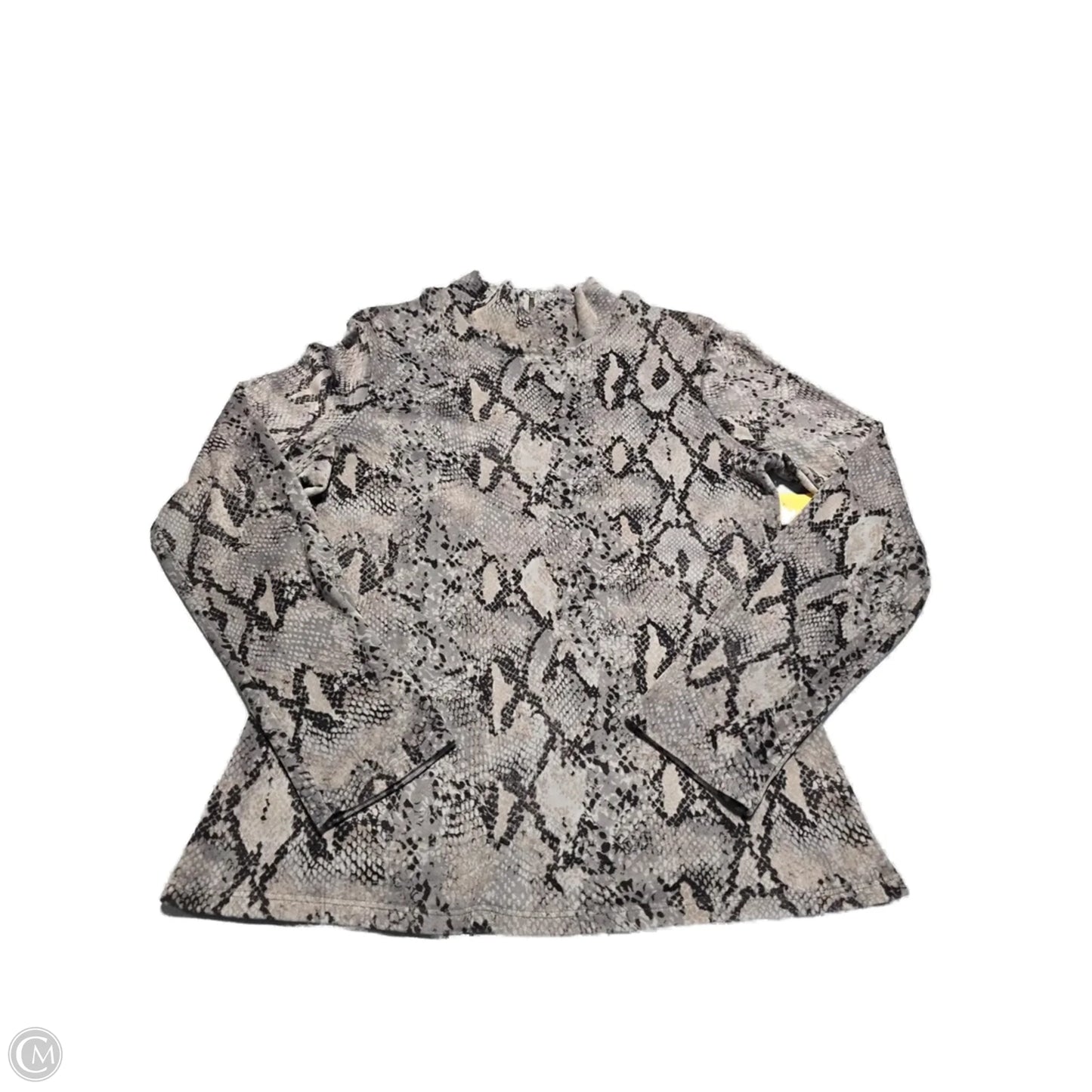 Top Long Sleeve By Red Haute In Snakeskin Print, Size: L