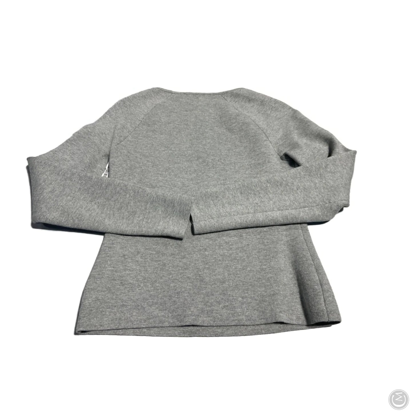 Top Long Sleeve By Abercrombie And Fitch In Grey, Size: L