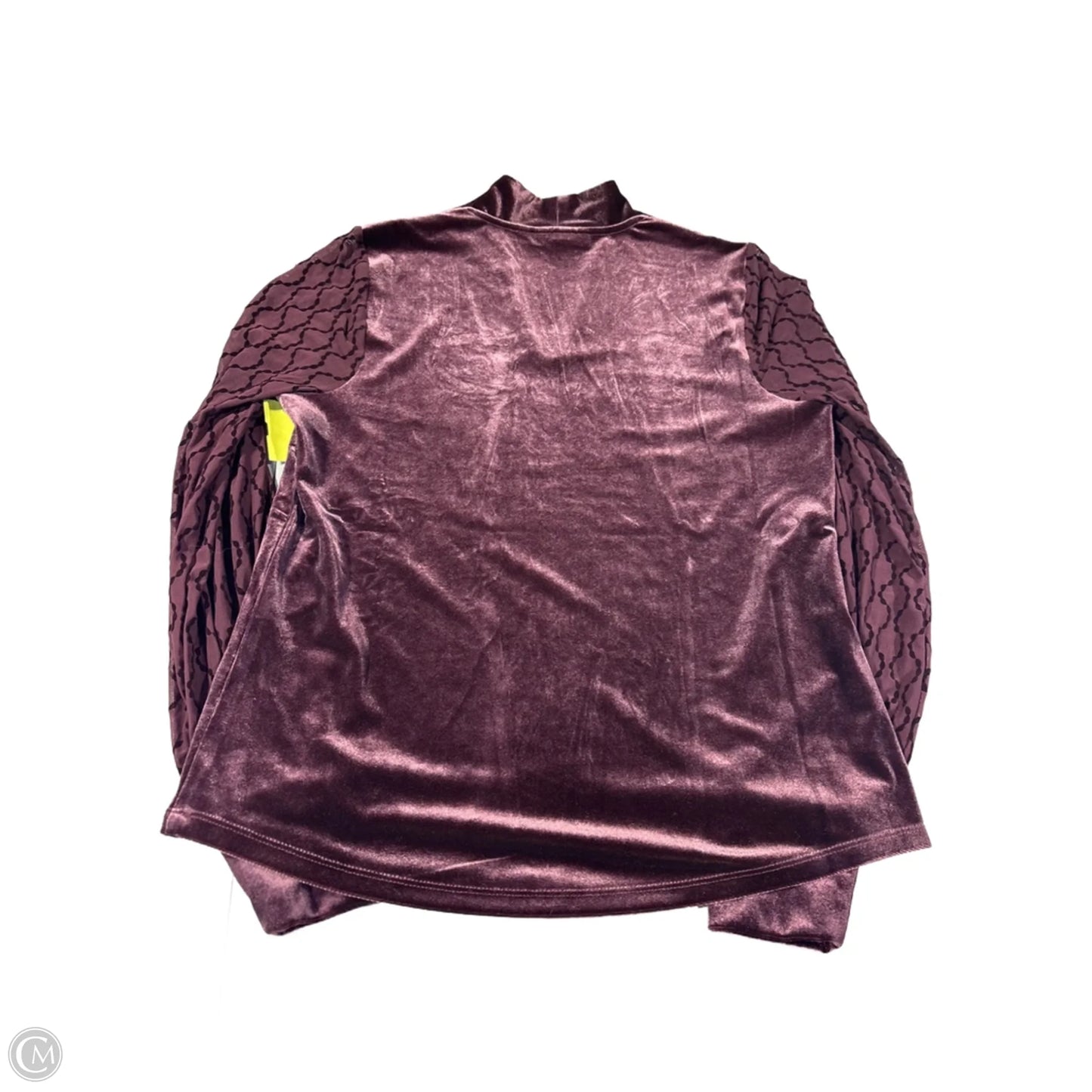 Blouse Long Sleeve By Chicos In Purple, Size: S