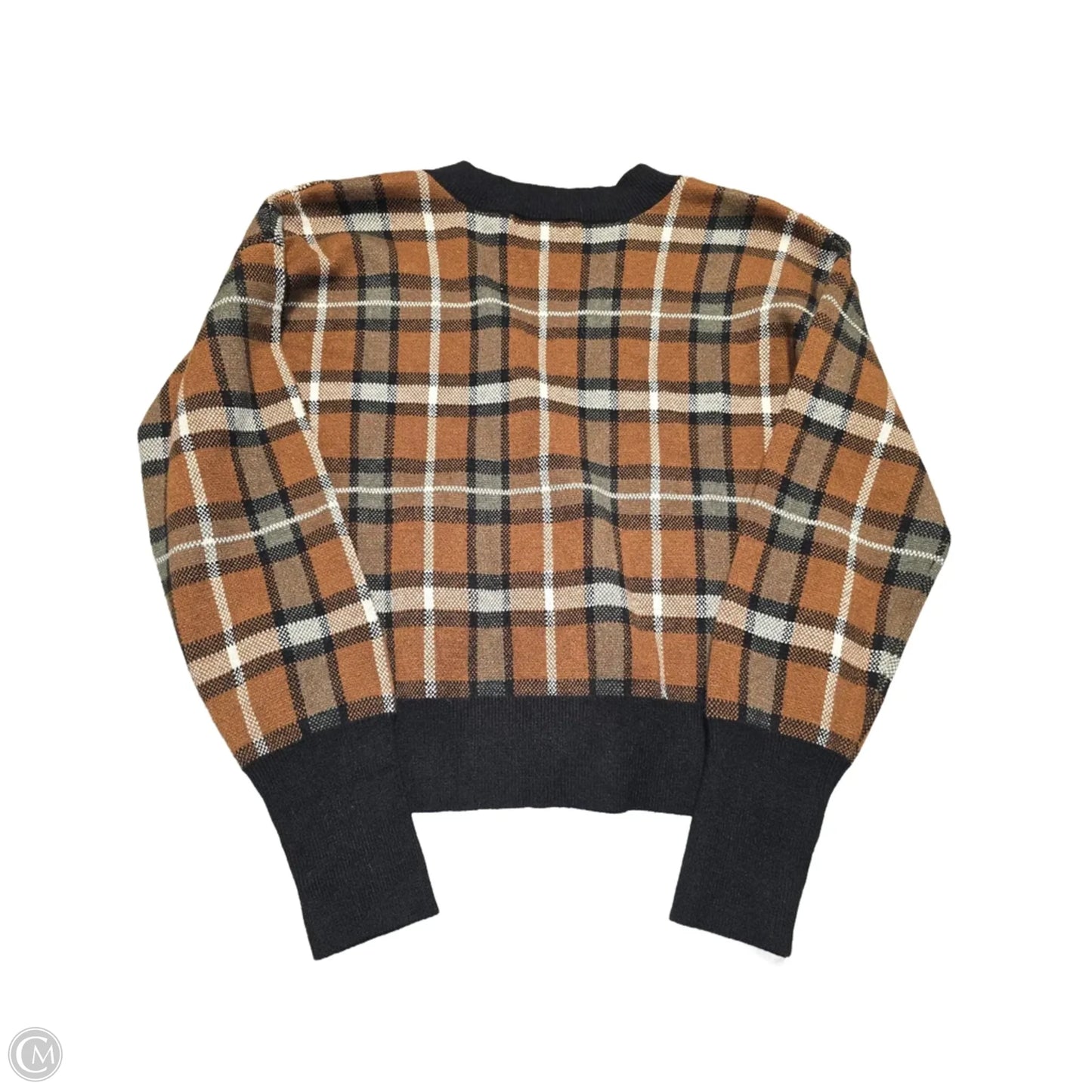 Top Long Sleeve By Marled In Brown, Size: S