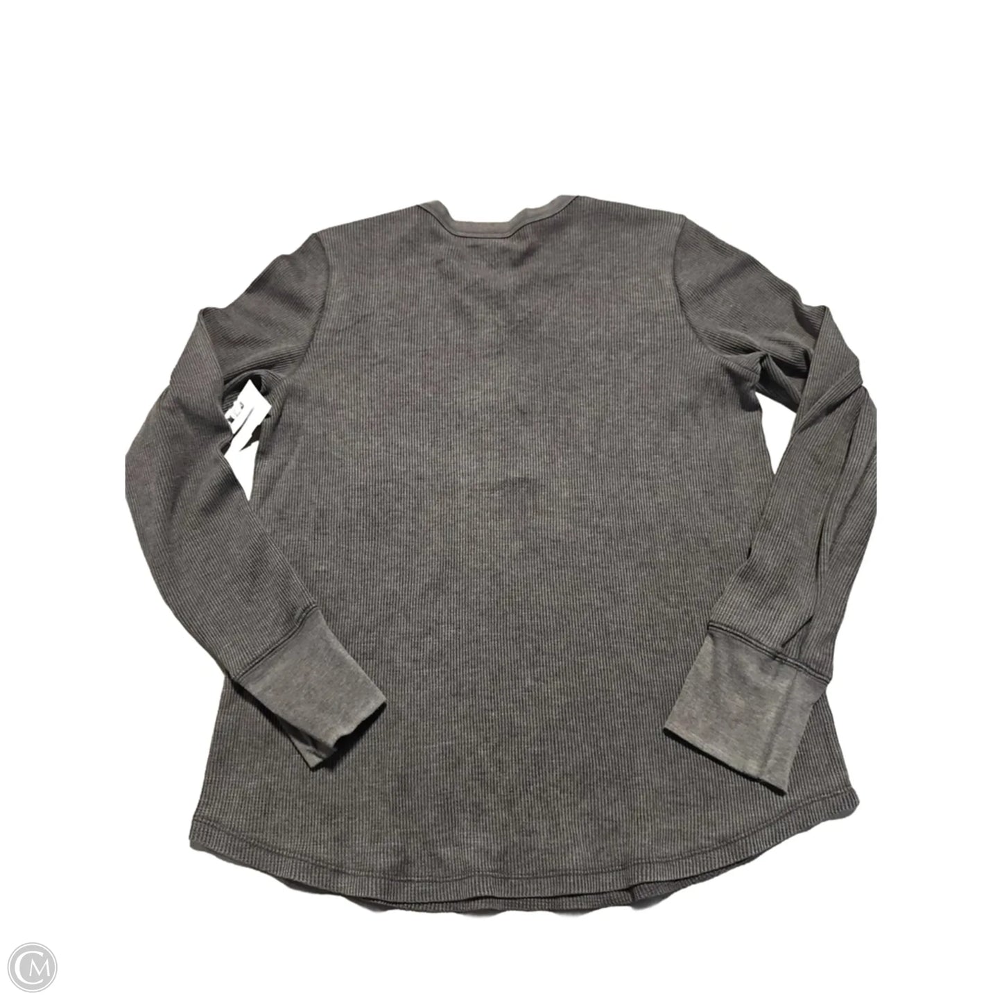 Top Long Sleeve By Aerie In Grey, Size: L