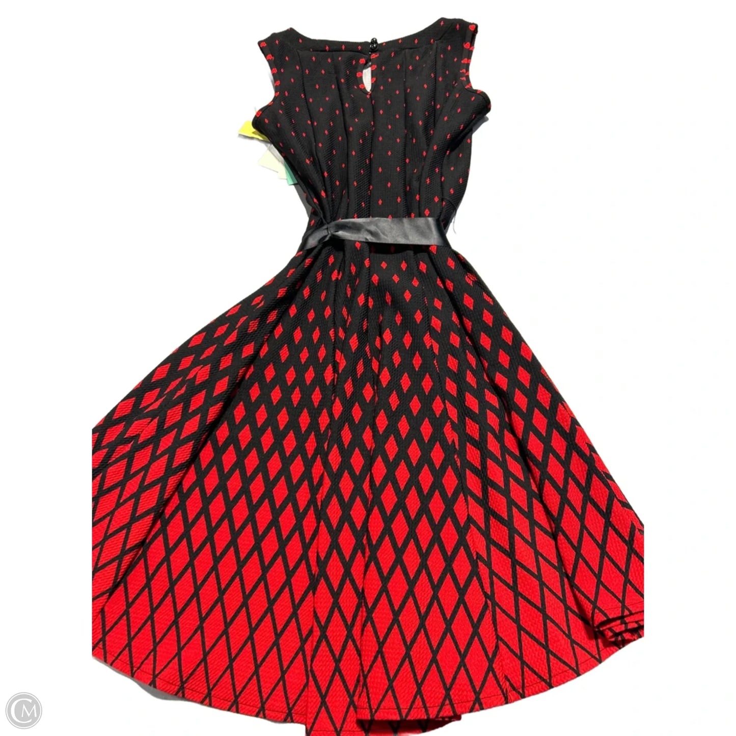 Dress Casual Short By Haani In Black & Red, Size: Sp