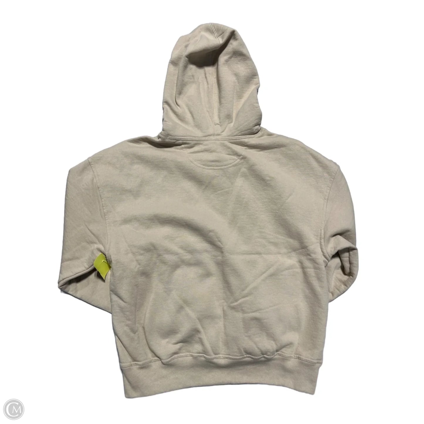 Sweatshirt Hoodie By Champion In Tan, Size: M