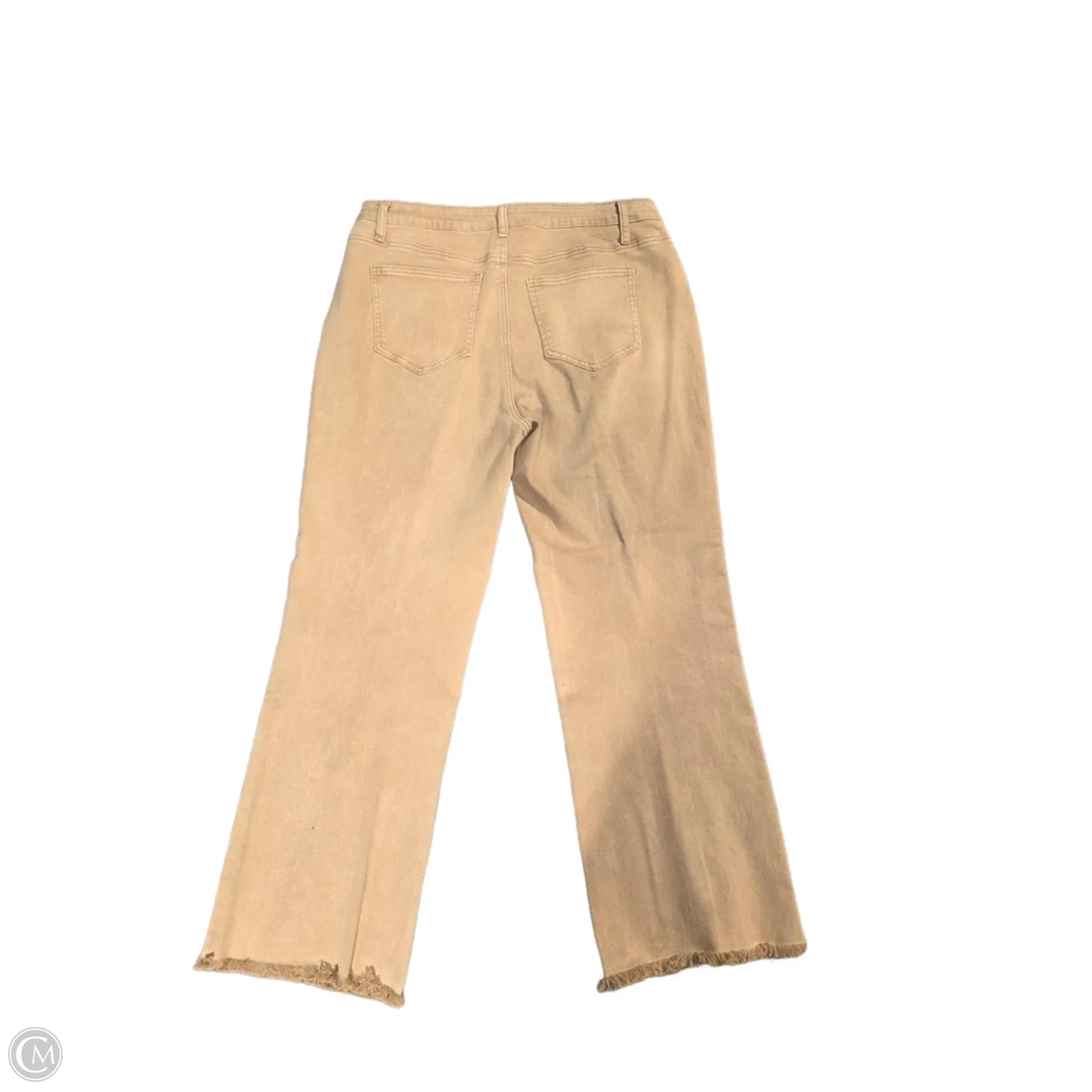 Jeans Wide Leg By Zenana In Tan, Size: 16
