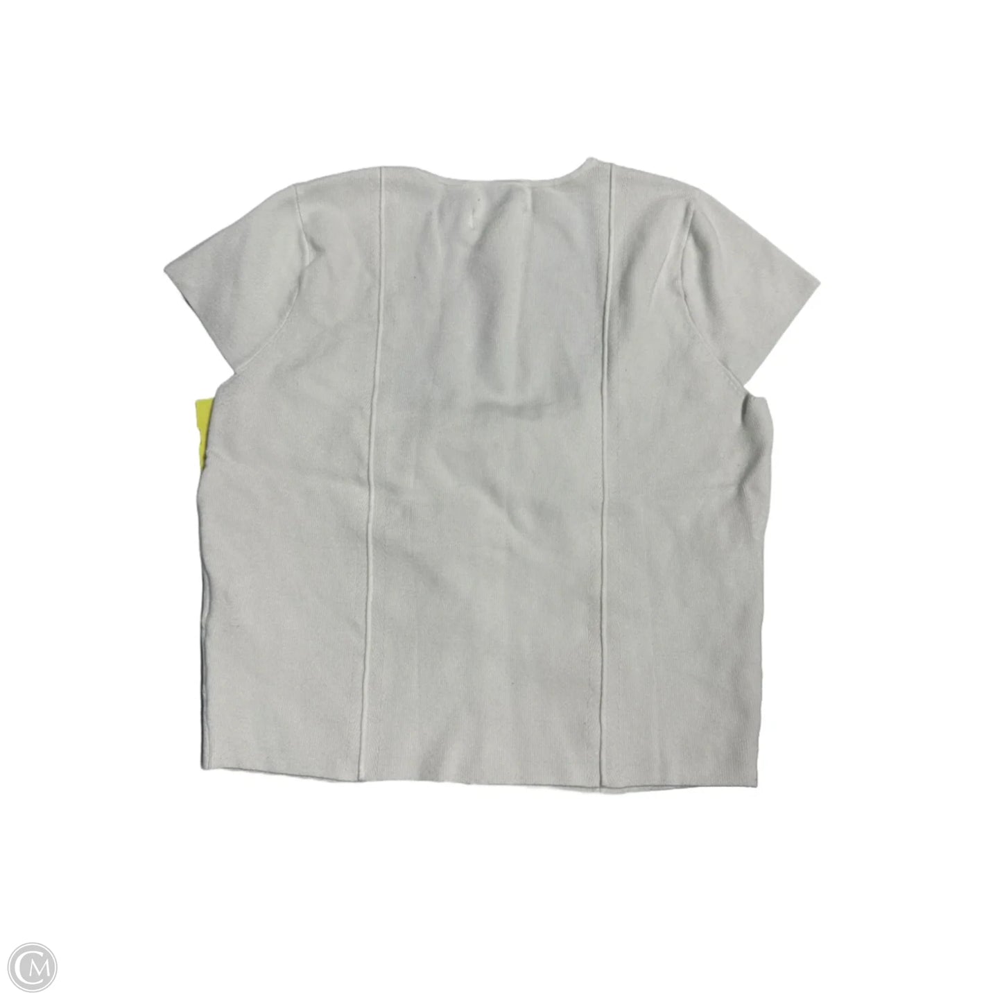 Top Short Sleeve By Anthropologie In White, Size: S