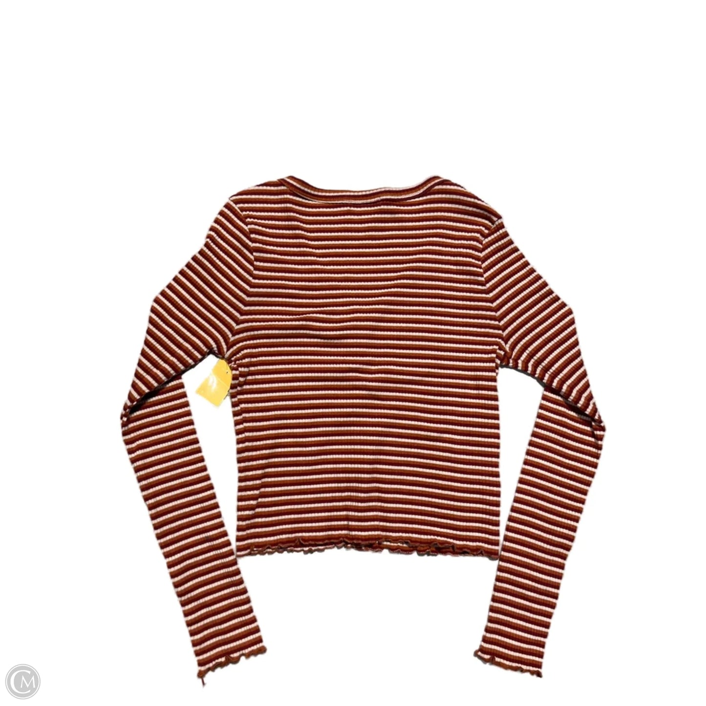 Top Long Sleeve By Cme In Striped Pattern, Size: Xl