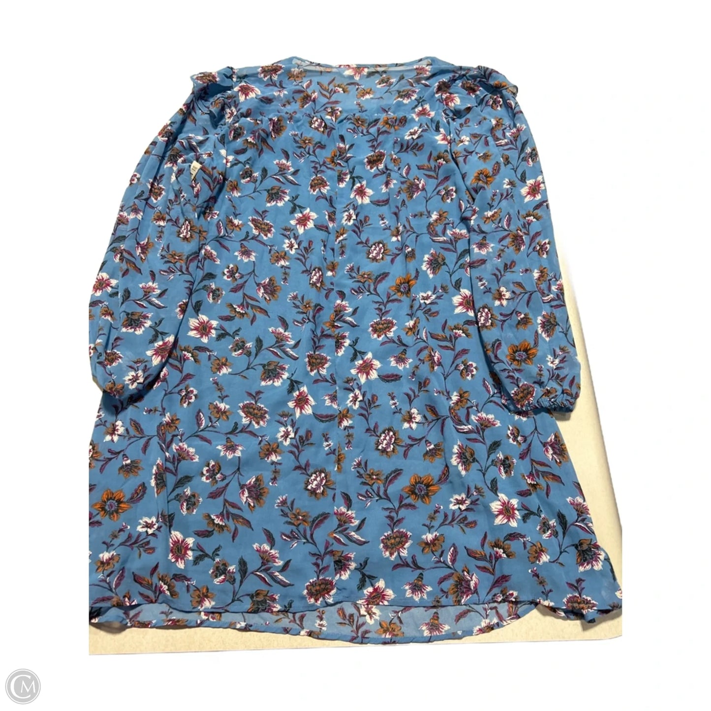 Dress Casual Short By Time And Tru In Blue, Size: Xxl