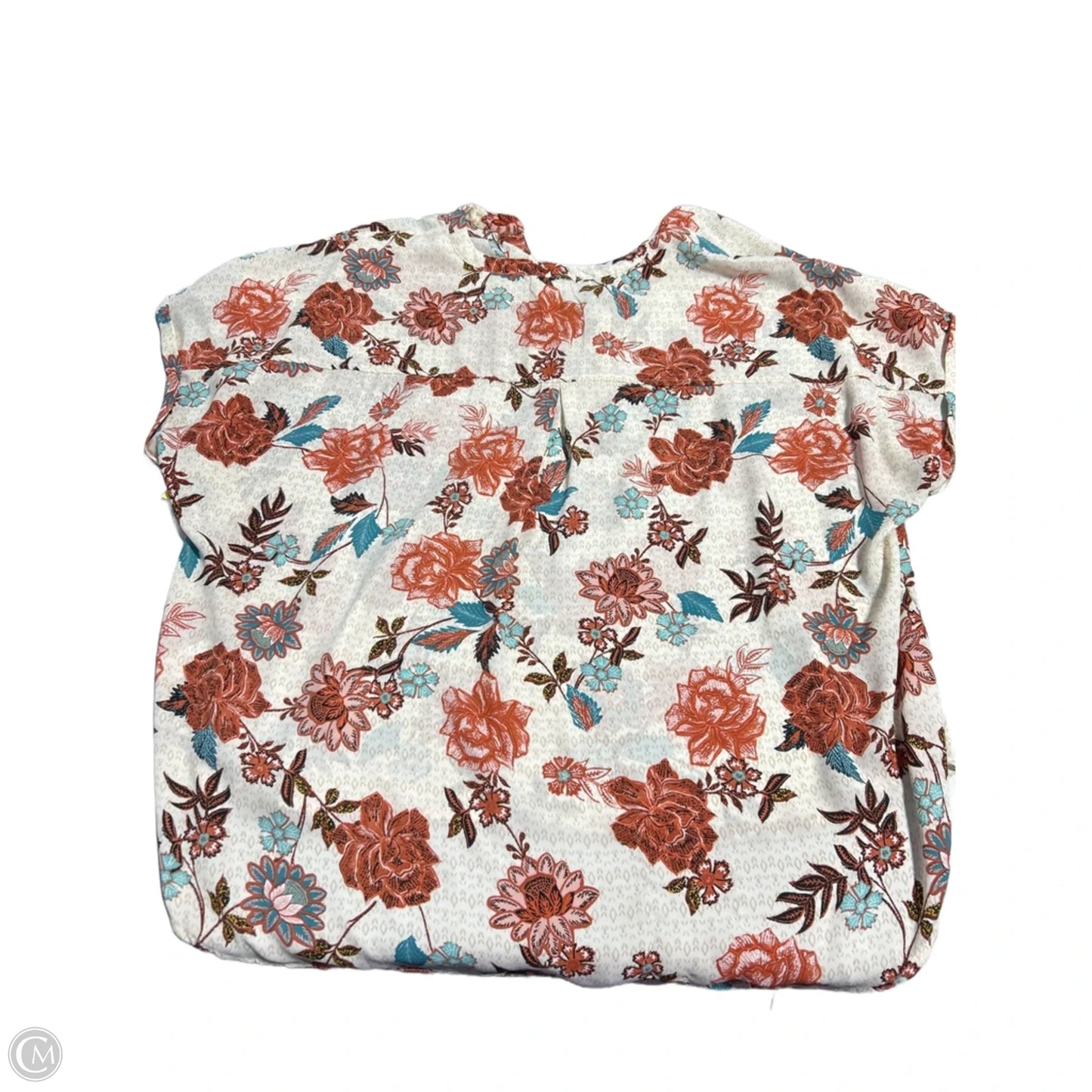 Blouse Short Sleeve By Maurices In Floral Print, Size: 3x