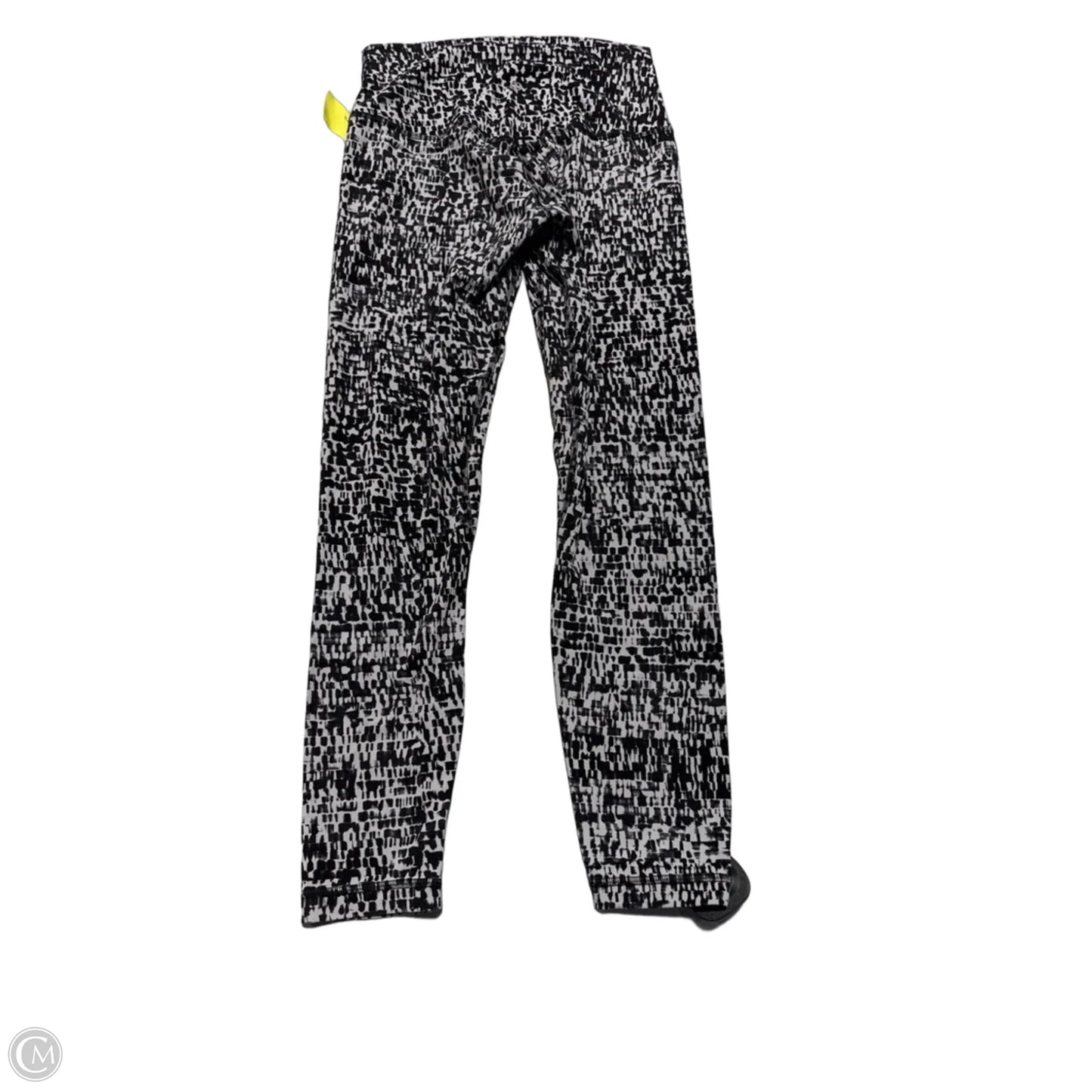 Athletic Leggings By Lululemon In Black & Grey, Size: 6
