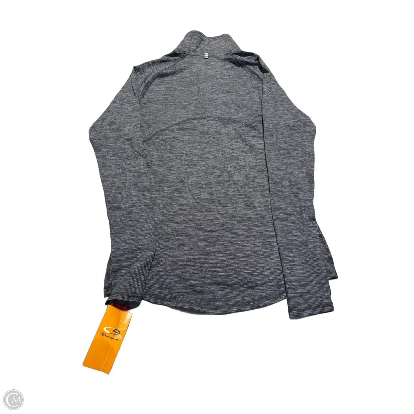 Athletic Top Long Sleeve Collar By Champion In Grey, Size: Xs