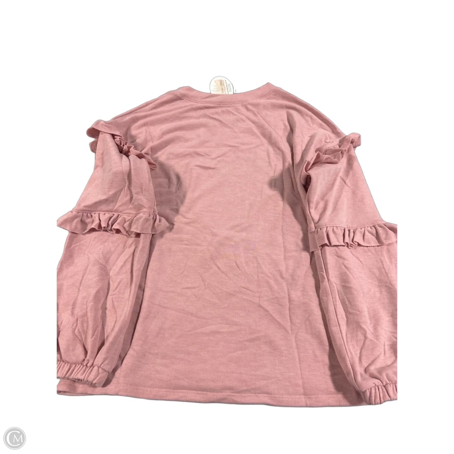 Top Long Sleeve By Cherish In Pink, Size: S