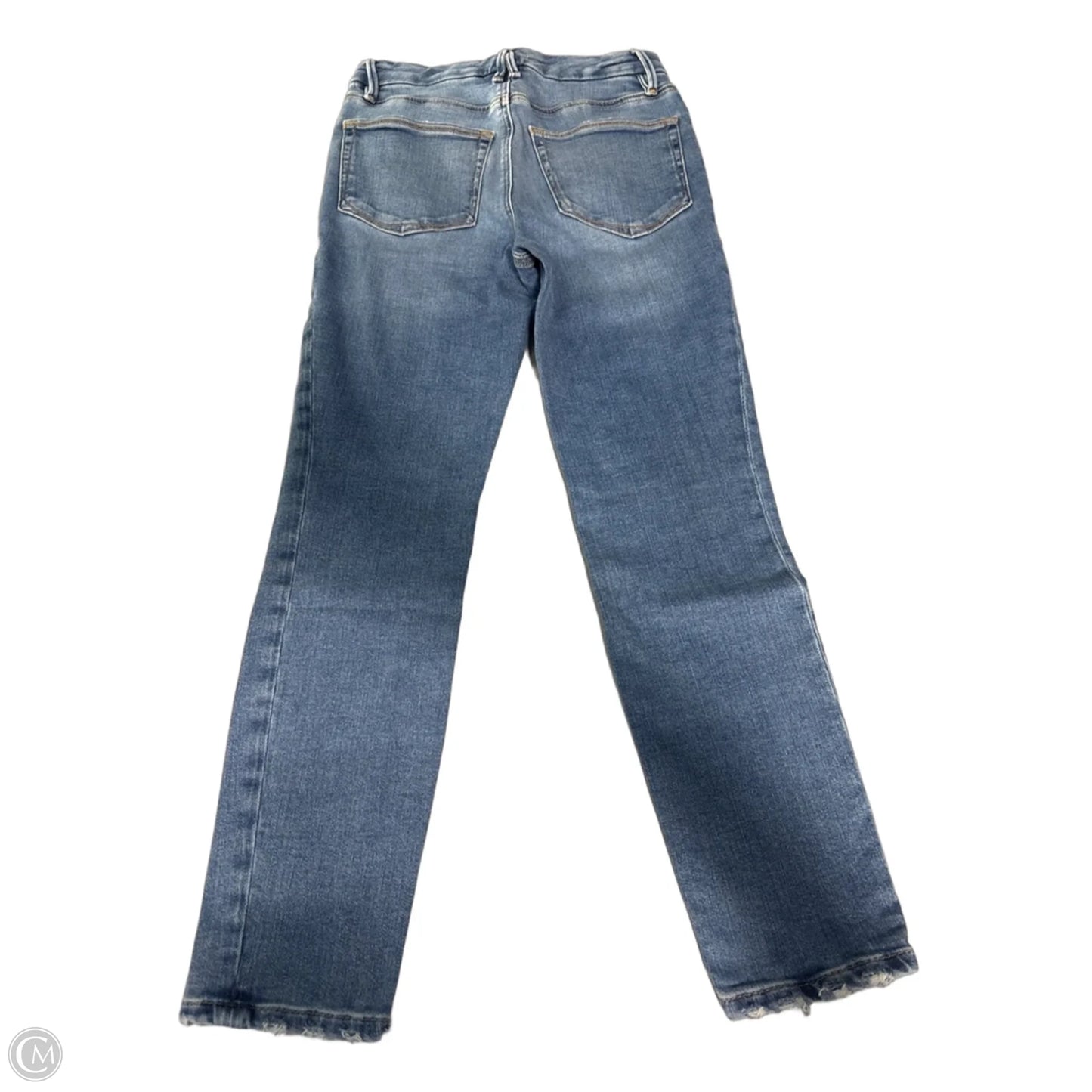 Jeans Straight By Good American In Blue Denim, Size: 4