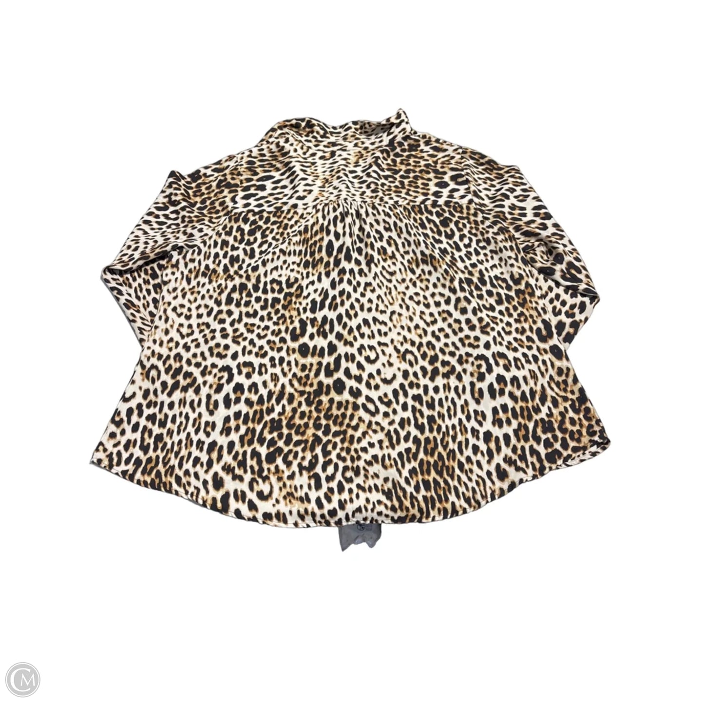 Top Long Sleeve By Worthington In Animal Print, Size: 2x