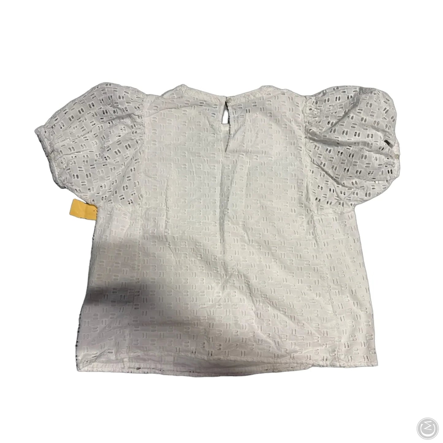Blouse Short Sleeve By Elizabeth And James In White, Size: L